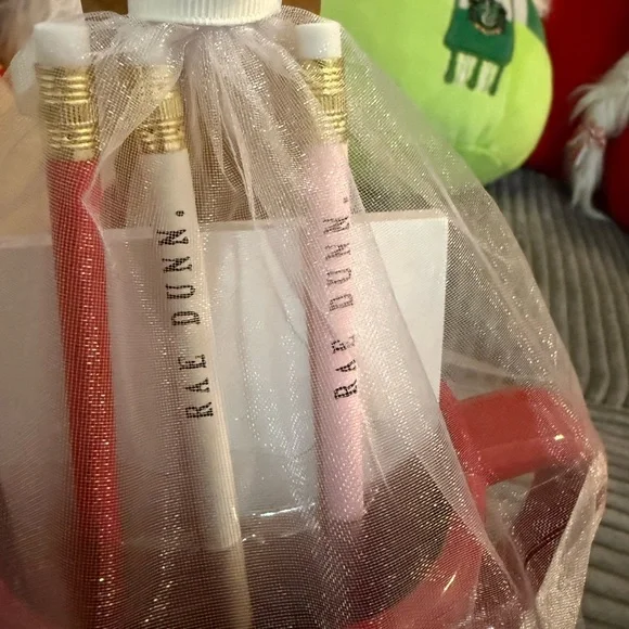 Rae Dunn Red Valentine’s “love you” Mug w/ love notes pad & Rae Dunn pencils - Picture 5 of 6